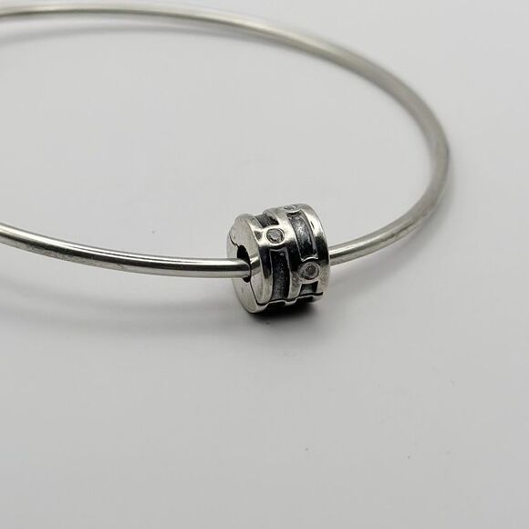 Pandora Sparkling Clear CZ Retired Authentic Clip - Picture 3 of 3